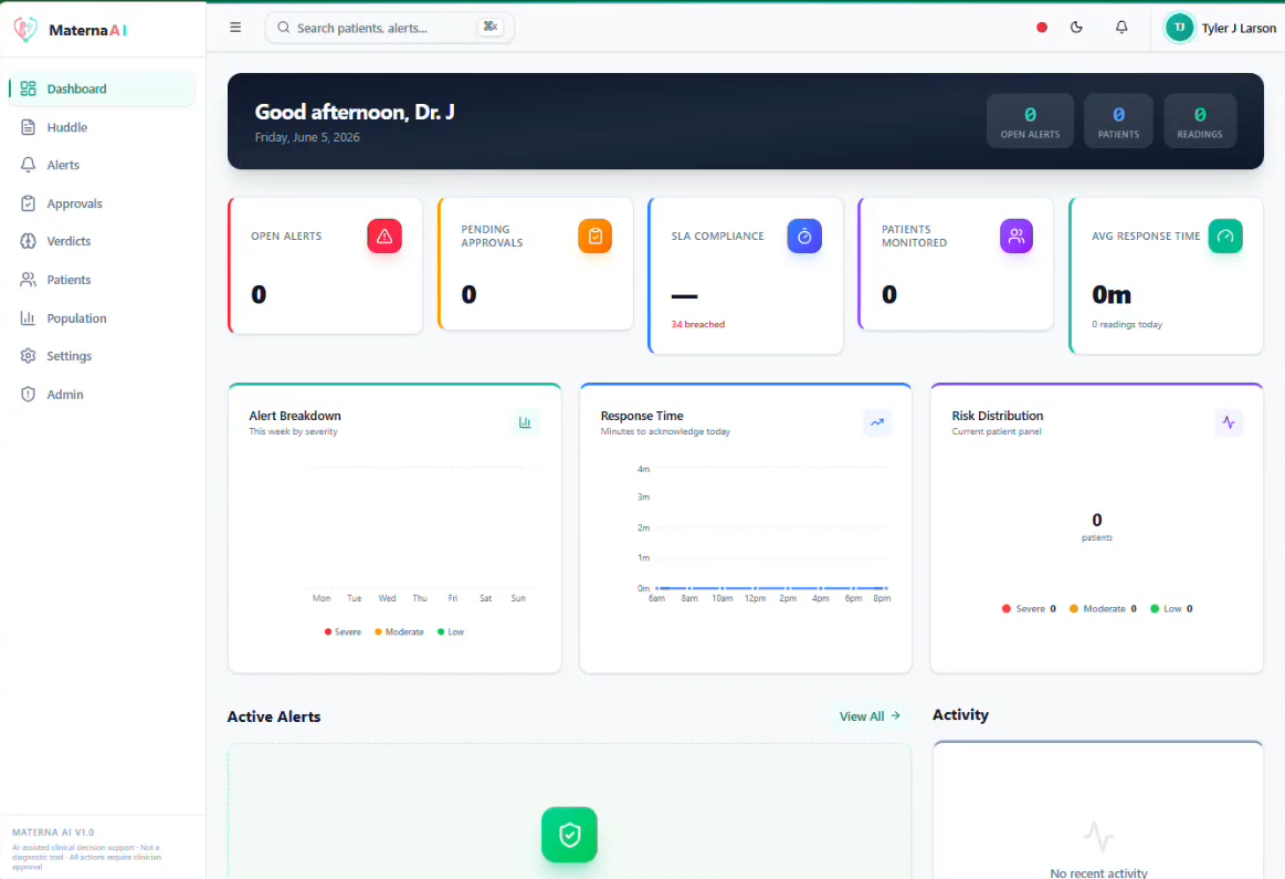 MaternaAI — agentic platform for maternal & chronic care screenshot